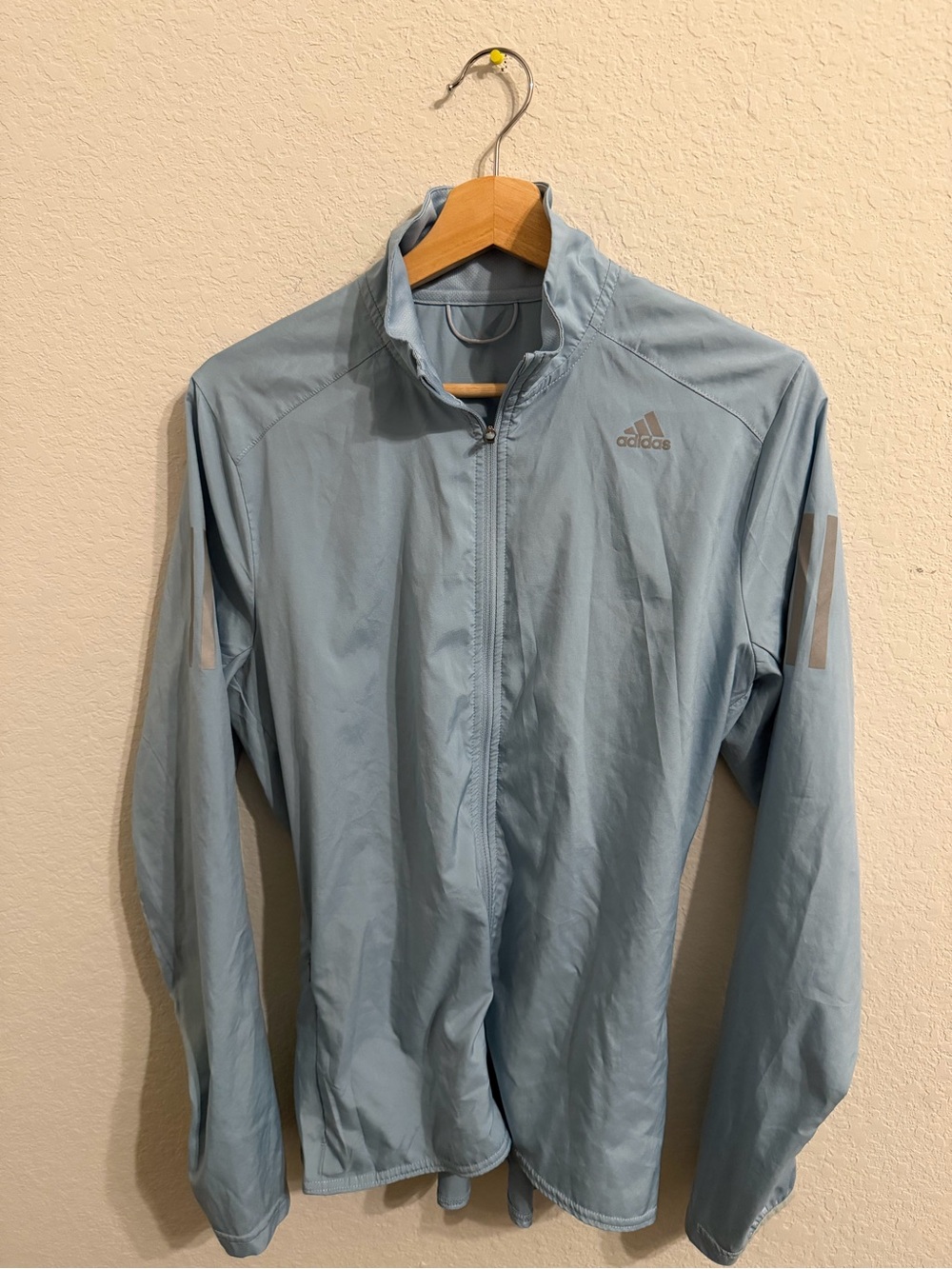 adidas Light Blue Full-Zip Performance Jacket